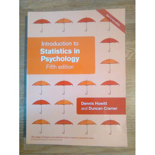Introduction To Statistics In Psychology