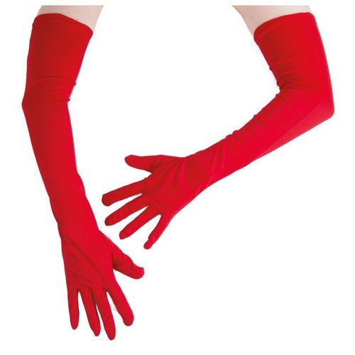 Gants Longs Rouges 56cm