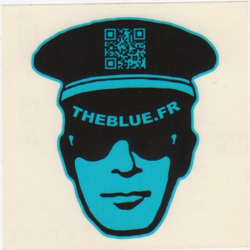 Autocollant/Sticker - The Blue / Theblue.Com (Musicien Electro-Pop Français)