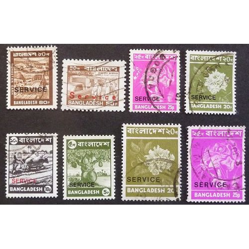 Bangladesh Timbres De Service Oblitere Y Et T N° 5 Et + Lot De 8 Timbres De 1973-83