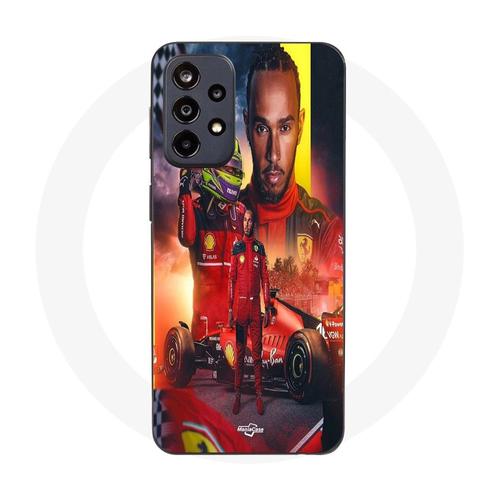 Coque Samsung Galaxy A53 4g Lewis Hamilton Scuderia Ferrari F1 Officiel