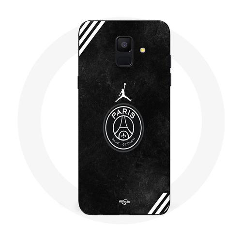 Coque Samsung Galaxy A8 2018 Psg Jordan Logo Noir