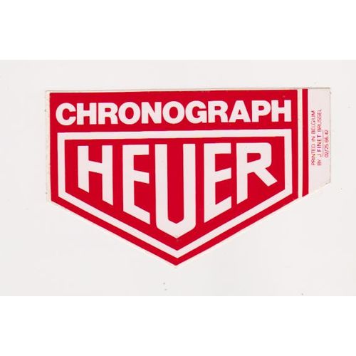 Autocollant Chronograph Heuer ( 12 X 8 Cm )