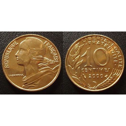 Lot 20 Pièces Monnaie 10 Cts Centimes Franc - 1964 À 2000 France