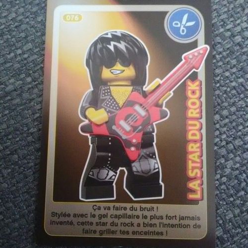 Carte Lego Auchan 2018 N° 76 La Star Du Rock