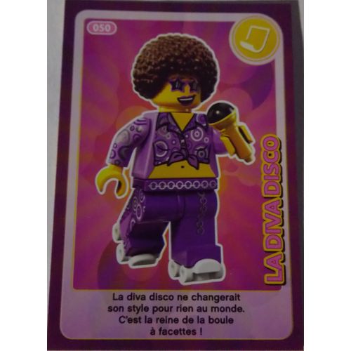 Auchan Carte Lego N° 50 La Diva Disco - Crée Ton Monde - Année 2018