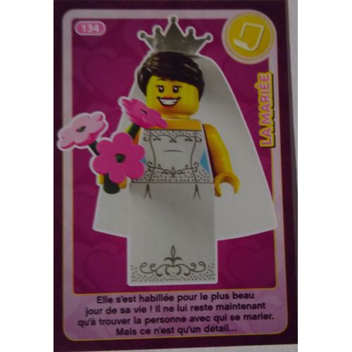 Carte Lego Auchan Crée Ton Monde 2018 N° 134 La Mariée