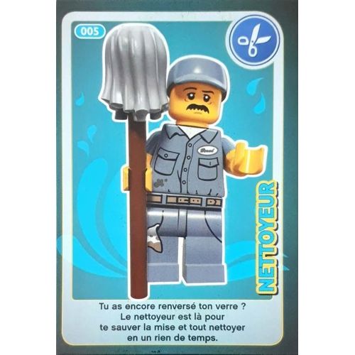 Carte Auchan Lego 2018 "Créé Ton Monde" Nettoyeur N°5
