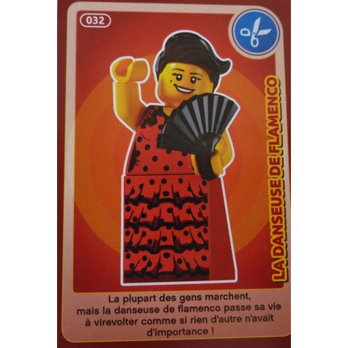 Carte Lego Auchan N° 32 La Danseuse De Flamenco