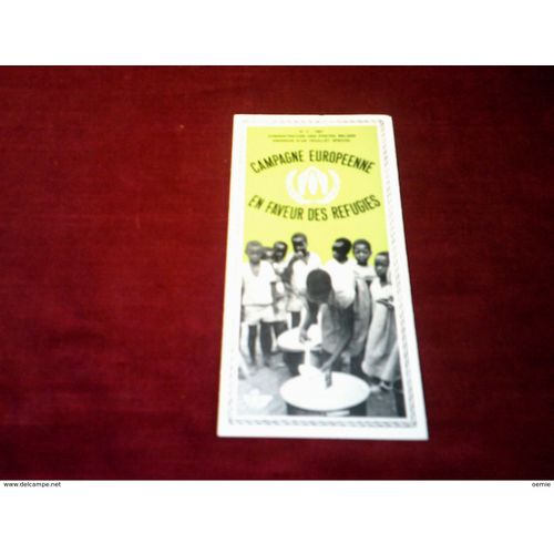 Bloc De Belgique Campagne Europeenne En Faveur Des Refugies No4 1967