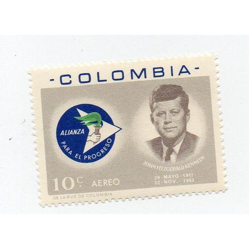 Colombie- 1 Timbre Neuf- Mort Du Président Kennedy