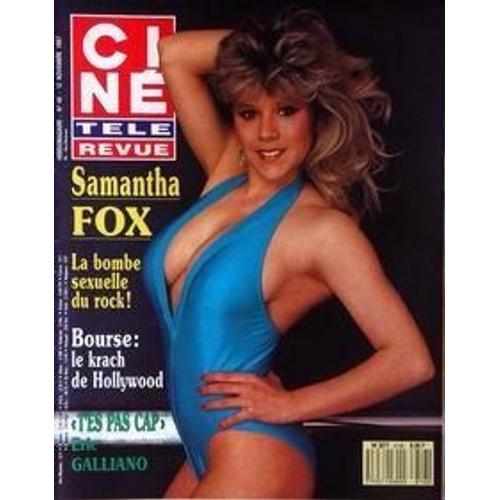 Cine Tele Revue N° 46 Du 12/11/1987 - Samantha Fox - Bourse - Le Krach De Hollywood - T'es Pas Cap - Eric Galliano.