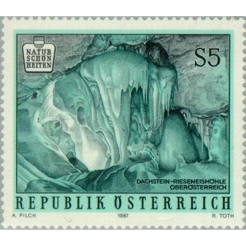 Timbre Autriche Yt 1716 Dachstein - Grotte De Glace Géante, Haute-Autriche 1987