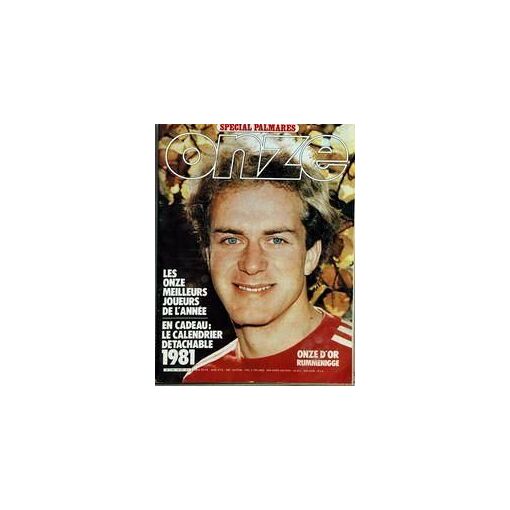 Magazine Onze N°60 - Décembre 1980 - Spécial Palmarès Onze D'Or Rummenigge