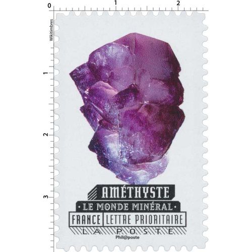 Timbre Le Monde Minéral - Améthyste