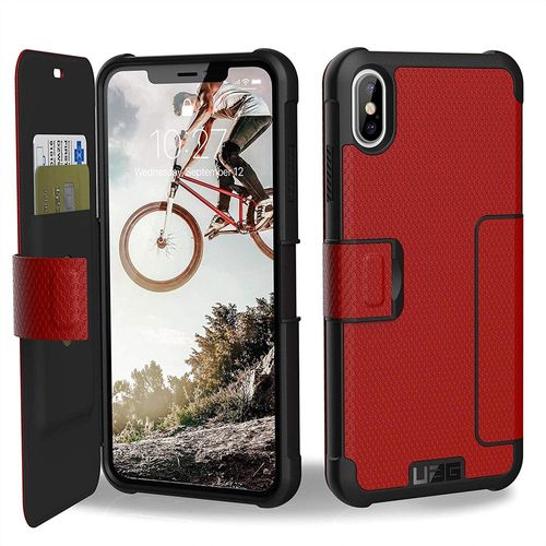 Etui Folio Urban Armor Gear Pour Iphone Xs Max Coloris Rouge
