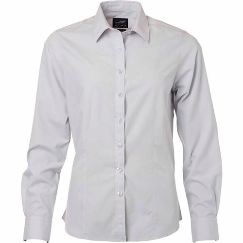 Chemise Popeline Manches Longues - Jn677 - Femme - Gris Clair