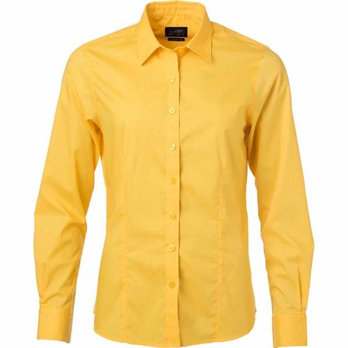 Chemise Popeline Manches Longues - Jn677 - Femme - Jaune