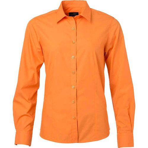 Chemise Popeline Manches Longues - Jn677 - Femme - Orange
