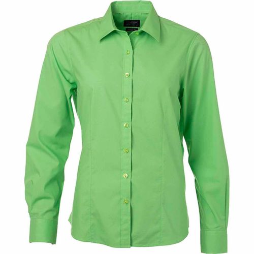 Chemise Popeline Manches Longues - Jn677 - Femme - Vert Citron