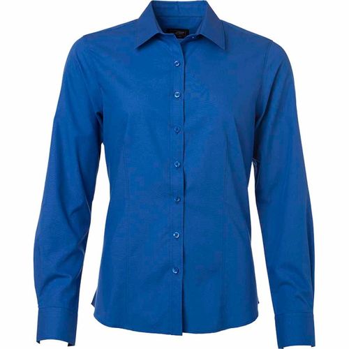 Chemise Popeline Manches Longues - Jn677 - Femme - Bleu Royal