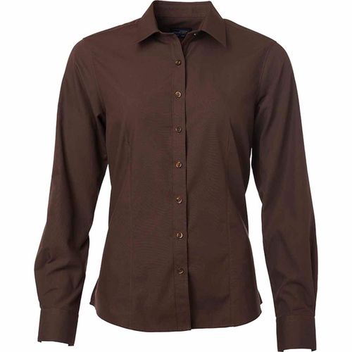 Chemise Popeline Manches Longues - Jn677 - Femme - Marron
