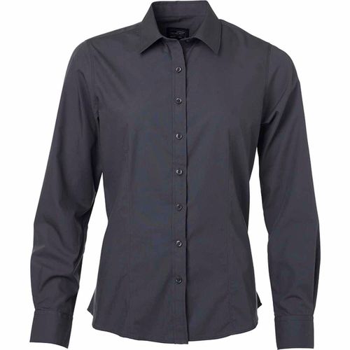 Chemise Popeline Manches Longues - Jn677 - Femme - Gris Carbone