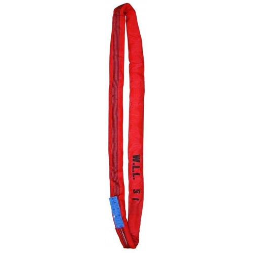 ELINGUE RONDE LG UTILE 3 M CMU 5 T - COEF.1/7 - ROUGE - EN 1492 2