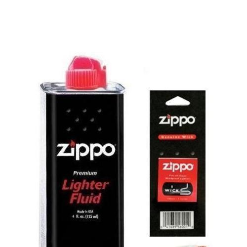 Zippo Recharge d'essence pour briquet + mèche + 6 pierres 125 ml