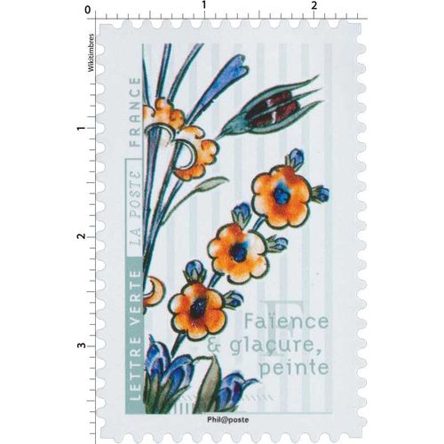 Timbre Faïence Et Glaçure Peinte
