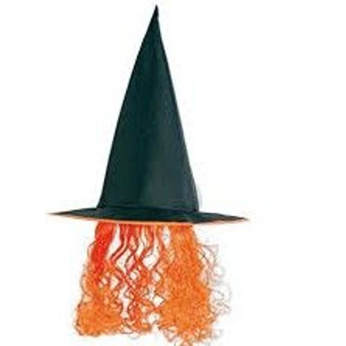 Chapeau Sorci?Re Avec Cheveux (Taille Unique)