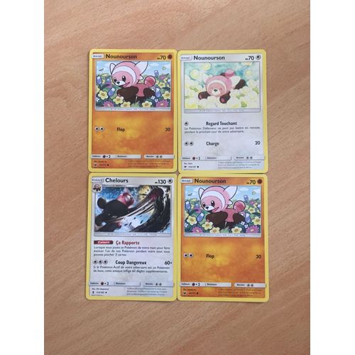 Chelours + 3x Nounourson (Pokemon)