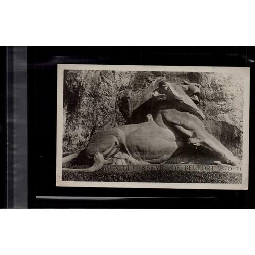 Carte Postale Belfort ( Territoire) - Le Lion ( Long 22m, H 11 M ) Oeuvre De Bartholdi En L'état Sur Les Photos