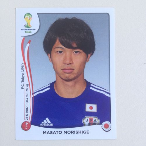 Vignette Panini N°250 - Bresil 2014 - Masato Morishige