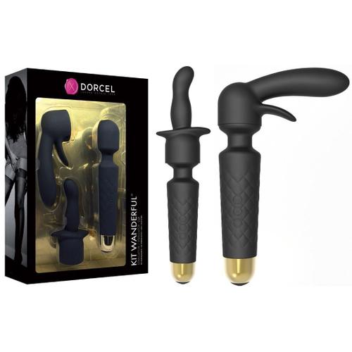 Vibromasseur Rechargeable Kit Wanderful 2 Embouts Interchangeables