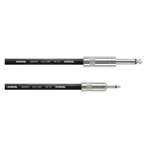 Cordial CPI3PZ - Câble patch jack-mini jack mono 3 m série Peak