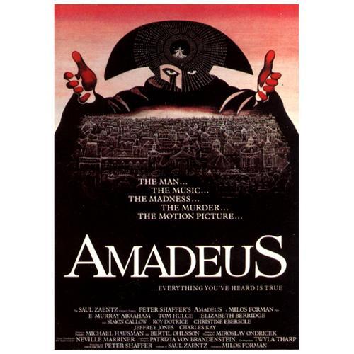 Amadeus / Tom Hulce / Carte Postale De L'affiche Américaine Du Film De Milos Forman