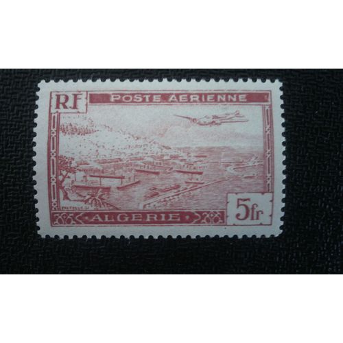 Timbre Algerie Yt Pa 1 Avion Potez 56 Sur Le Port D'alger 1946
