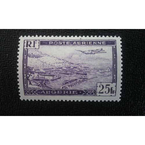 Timbre Algerie Yt Pa 5 Avion Potez 56 Sur Le Port D'alger 1946