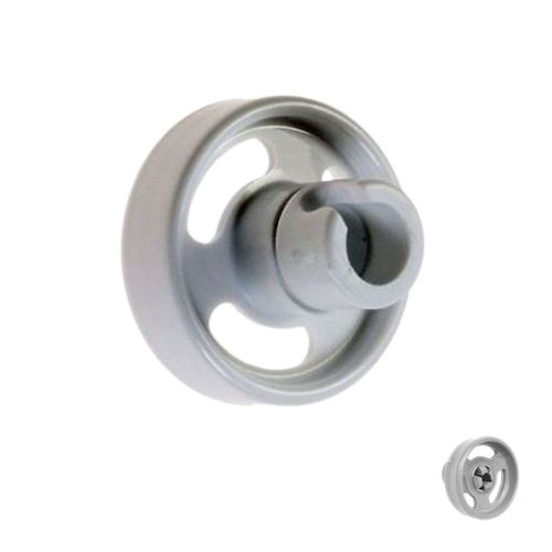 Roulette de panier inférieur d'origine Lave-vaisselle (C00386605 C00536682 BAUKNECHT ARISTON HOTPOINT WHIRLPOOL KITCHENAID)