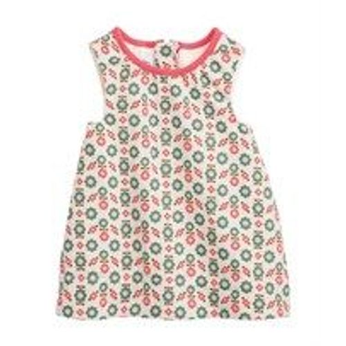 Robe Chasuble Bébé Fille En Piqué De Coton Imprimé Nordique (Petit Bateau)