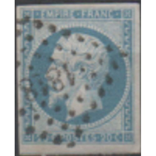 France: Timbre De 1854 Type Napoléon Iii, N° 14a De 20c. Bleu.