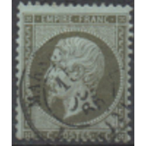 France: Timbre De 1862 Type Napoléon Iii, N° 19 De 1c. Olive.