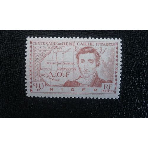 Timbre Niger Yt 64 Centenaire De La Mort De L'explorateur René Caillie 1939