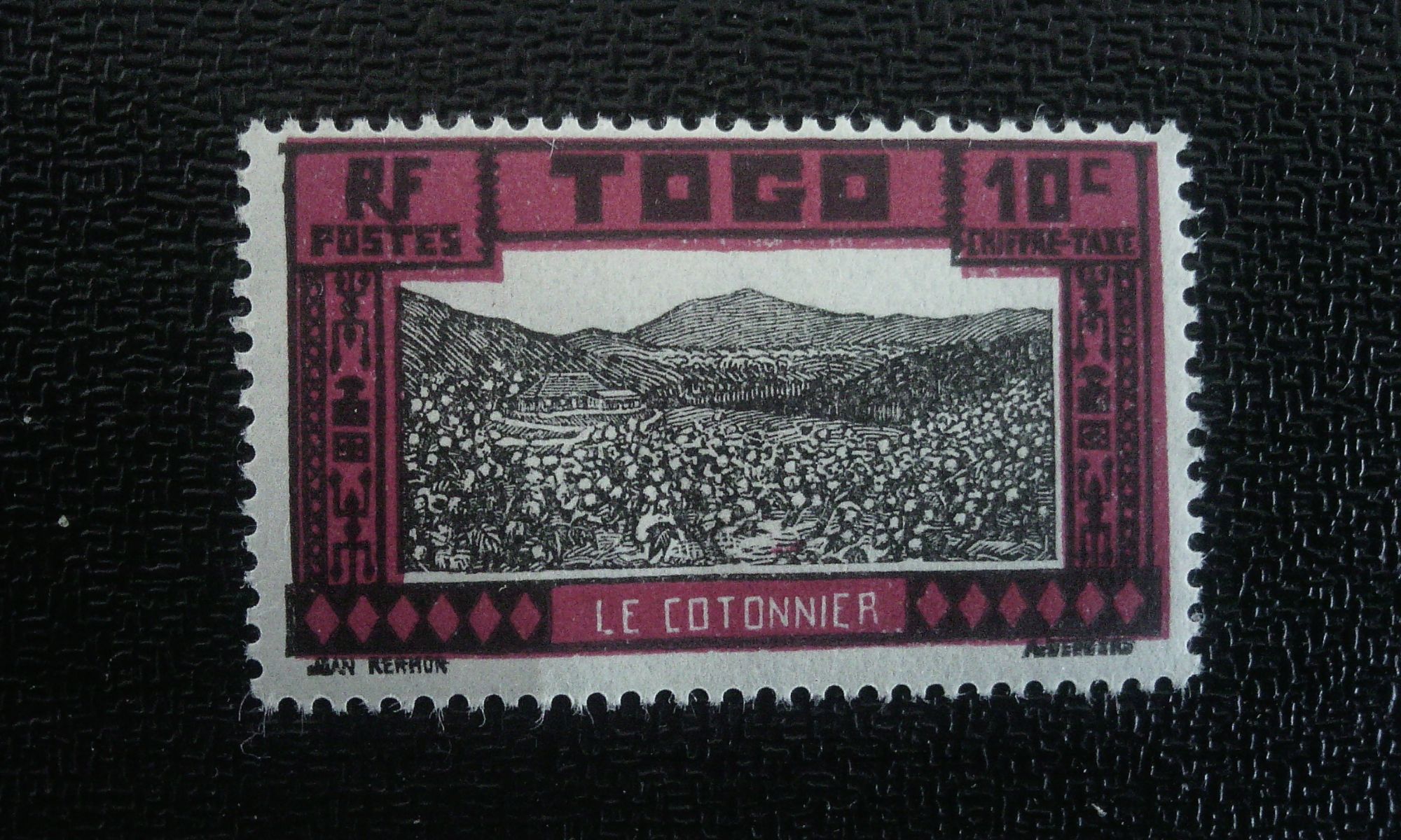 Timbre Togo Yt 128 Plantation De Noix De Coco 1924
