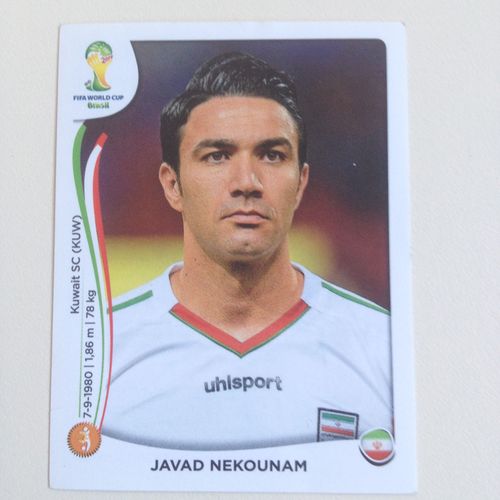 Vignette Panini N°460 - Bresil 2014 - Javad Nekounam