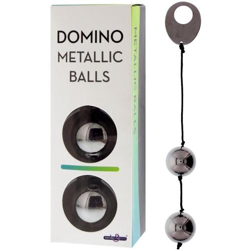Boules En Metal Noir Chrome Domino 20cm - D3cm