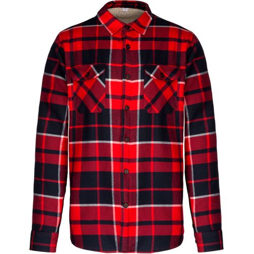 Surchemise ? Carreaux Doubl?E Sherpa - K579 - Rouge - Homme