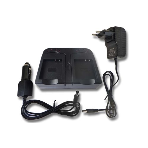 vhbw Chargeur double compatible avec Sigma BP-41 caméra caméscope action-cam - Station, témoin de charge