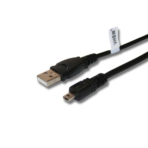 vhbw Câble USB (Standard USB Type A) 150cm compatible avec Panasonic Lumix DMC-LX100, DMC-LF1, DMC-FZ1000, DMC-FZ300, DMC-FZ200 appareil photo